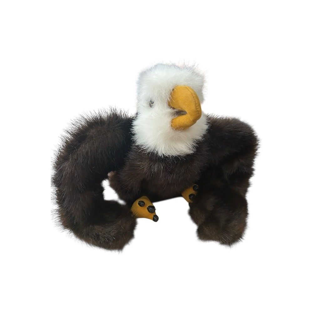 Folkamnis Realistic Bald Eagle Plush Hand‎ Puppet Furry Folk Tails Bird 11''
